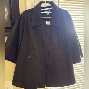 NWT Cato Woman 18/20W Brown Denim Jacket